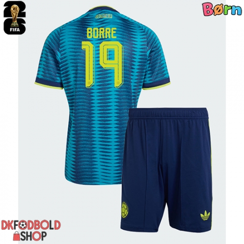 Colombia Rafael Santos Borre #19 Udebanesæt Børn VM 2026 Kort ærmer (+ korte bukser)